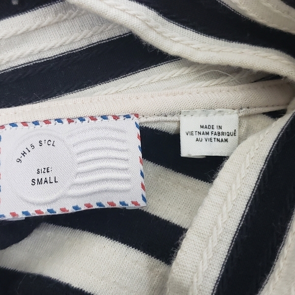 Anthropologie striped cuff sleeve top - Picture 3 of 6